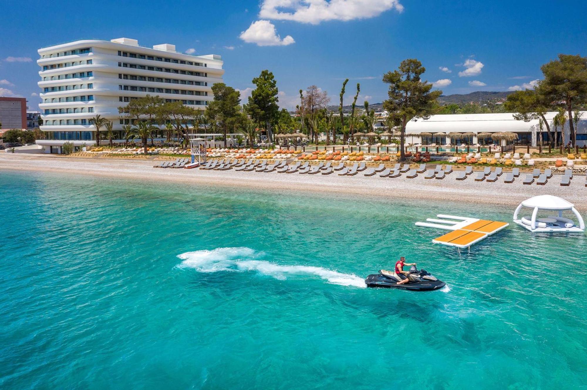 Isla Brown Corinthia Resort & Spa, Curio Collection By Hilton أغيوي ثيودوروي المظهر الخارجي الصورة The resort's beach